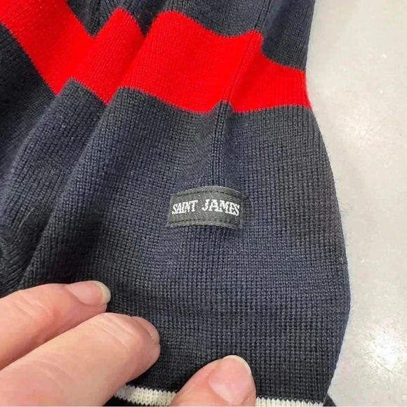 Saint James Depuis 1889 Men’s wool Blend Striped sweater Size XXL (48) NWOT - Picture 3 of 8